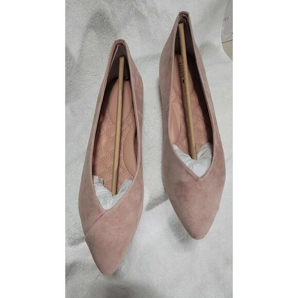 NWT Women's Birdies The Goldfinch Suede in Natural Pink size 9.5 Preppy Boho - Picture 3 of 7